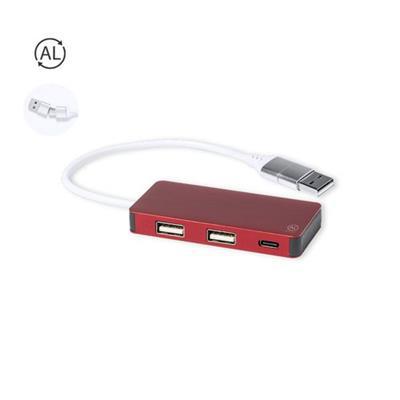 Port USB petite taille en aluminium recyclé Mlam