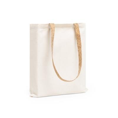 Sac en coton naturel avec poignée en liège Tuarey