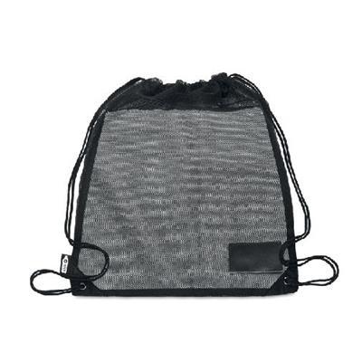 Sac à cordon en filet pratique en RPET Stadium
