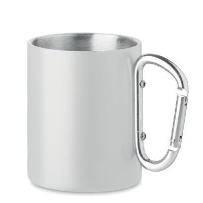 Mug en métal avec anse mousqueton Arom