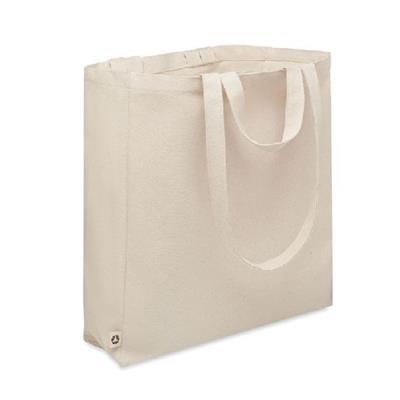 Sac shopping en coton recyclé avec soufflet Gavery