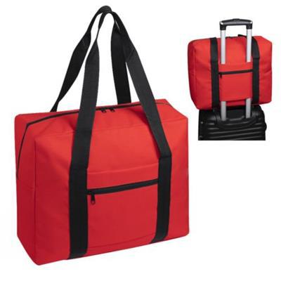 Sac à main de voyage rouge en polyester Taroc