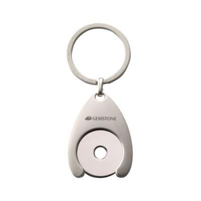 Porte-clés avec porte-jeton en acier Primini