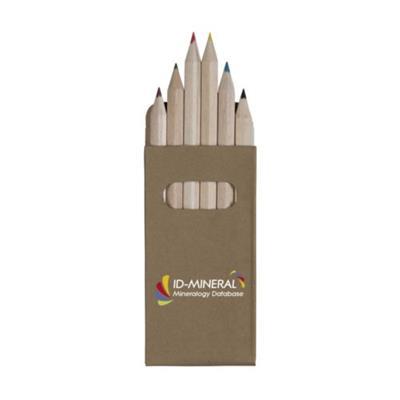 Crayons de couleur en bois avec boite en carton Go