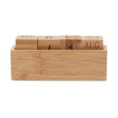 Calendrier de bureau en bambou Karandro