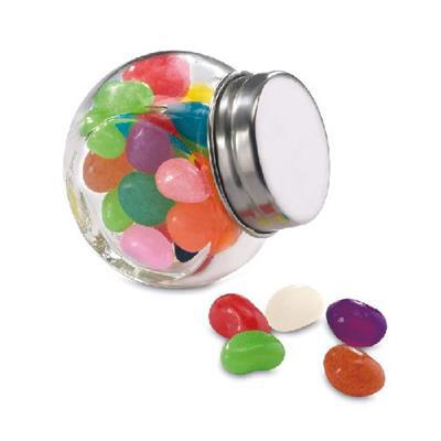 Bonbons multicolores avec bocal en verre Mamy