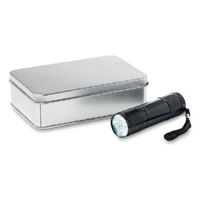Lampe torche 9 LED en aluminium Parazo