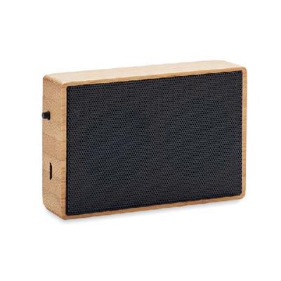 Haut-parleur sans fil solaire en bambou Syalu