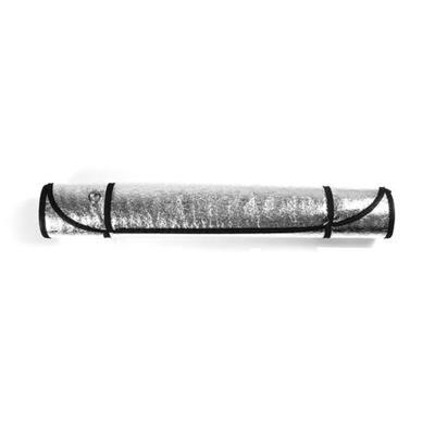 Pare-soleil aluminium argenté liseré Sooa