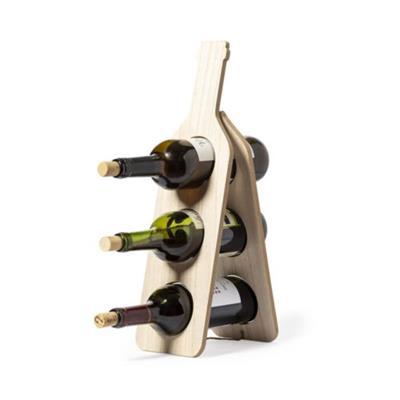 Porte-bouteilles décoratif en bois Kleons