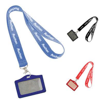 Lanyard tour de cou porte-badge réutilisable West