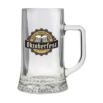 Grand bock à bière en verre lisse Fiesta