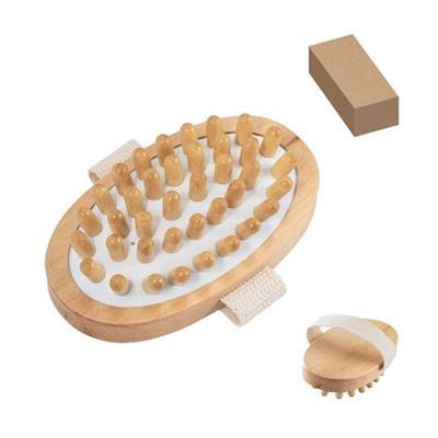 Brosse de massage de bain anticellulite en bois Go
