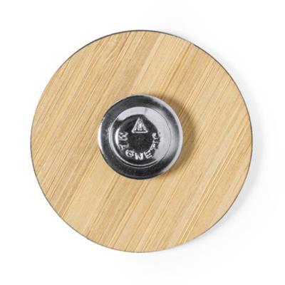 Pin's en bambou avec attache magnétique Royal Rond