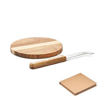 Plateau à fromage en bois d'acacia rond Lefeb
