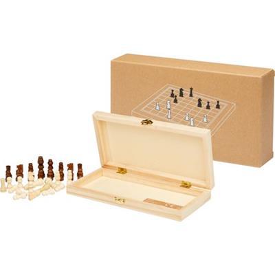 Jeu d'échecs en bois naturel Queen