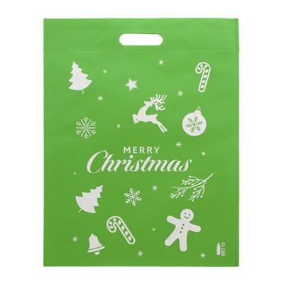 Tote bag en intissé RPET avec motif de Noël Criscy