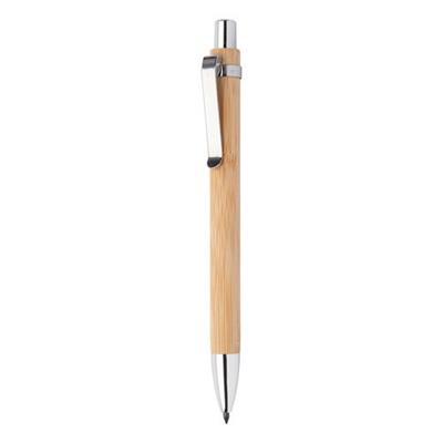Stylo sans encre en bambou et métal Pirano