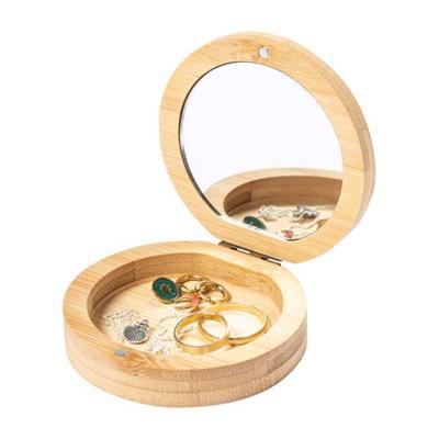 Boîte à bijoux en bambou avec miroir Gonzalex