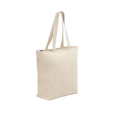 Sac 100% coton avec fermeture éclair Hackens