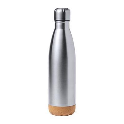 Bouteille en acier inoxydable base en liège Sole
