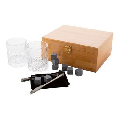 Set à whisky de luxe dans une boîte en bambou Jim