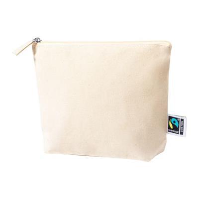 Trousse de maquillage zippé en coton durable Eva