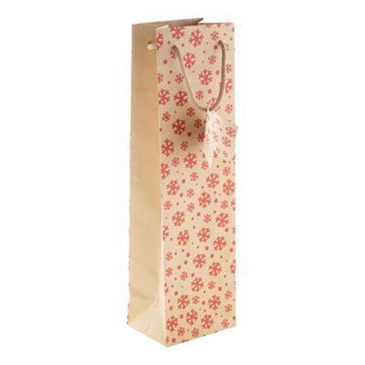 Sac Noël pour bouteille en papier kraft Madapi