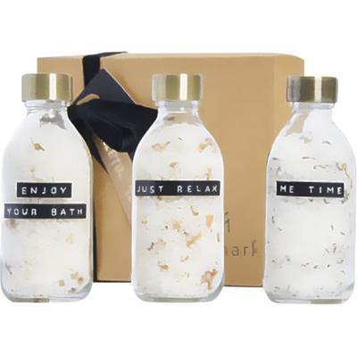Coffret cadeau en verre avec sel de bain Remek