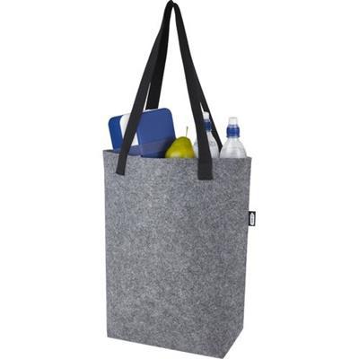 Sac shopping à large fond en feutre recyclé Army