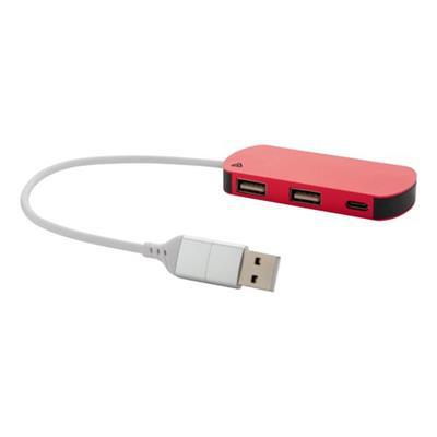 Port USB en aluminium recyclé et ABS Multi