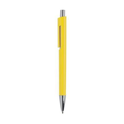 Stylo à bille unicolore avec détail argenté Looky