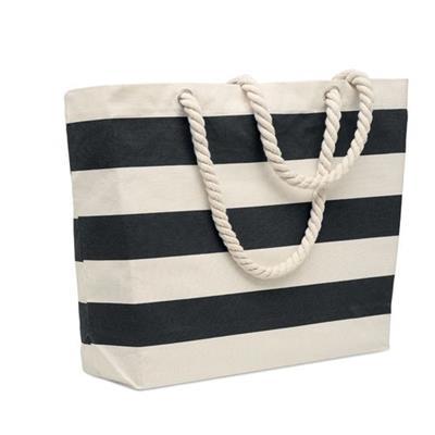 Sac de plage ou de shopping rayé en coton Raya