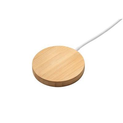 Chargeur magnétique sans fil en bambou Dany