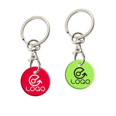 Porte-clés jeton de caddie en plastique Boston
