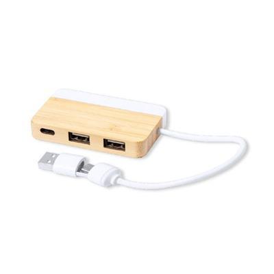 Port USB 2.0 en bambou durable Fayas