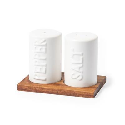 Set Cuisine en céramique avec base en bois Santro