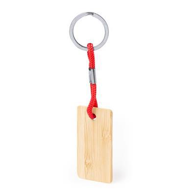 Porte-clés en bambou avec cordon de serrage Pits