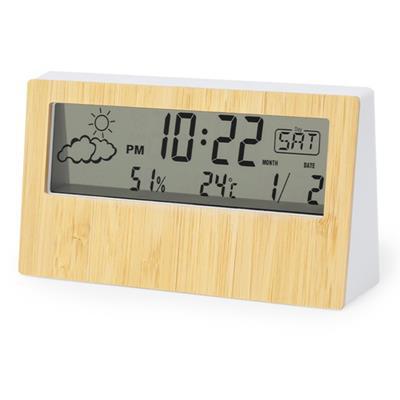 Station Météo en ABS et bambou robuste Drako