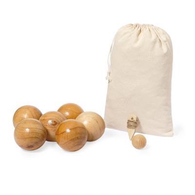 Jeu de pétanque écologique en bois robuste Somala