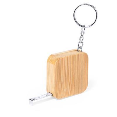 Mètre ruban porte-clé en bambou durable Gatrix