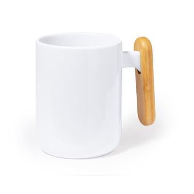 Tasse en céramique avec poignée en bambou Jurna