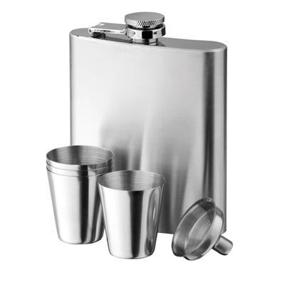 Set de bouteilles et verres en acier Novio