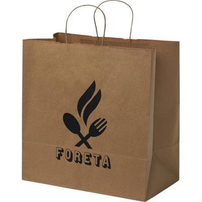 Sac durable en Kraft avec poignées torsadées Kool