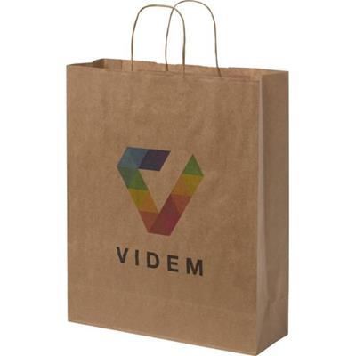 Sac résistant en Kraft avec poignées torsadées Pio