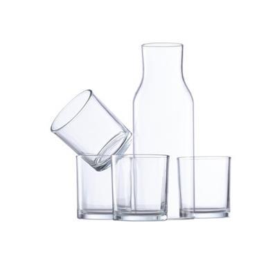 Carafe et verres au design sobre en cristal Tenamo