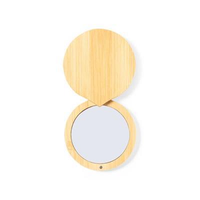 Miroir avec un boîtier en bambou résistant Dreamo