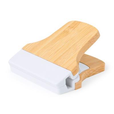 Pince presse papier en bambou avec aimant Grace