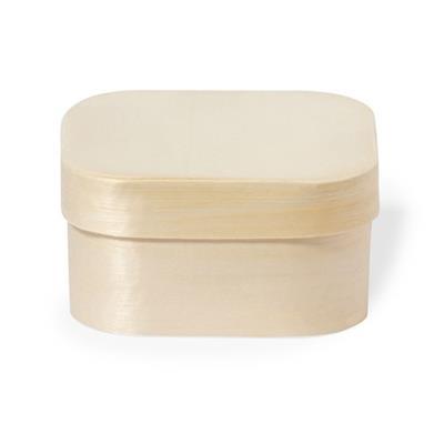 Boîte de présentation au format carré en bois Zane