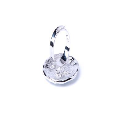 Bague ajustable avec design élégant en métal Zouk